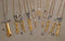 Two-tone steel Khanda and Kirpan pendants on chains - Purchase two or more and receive 25% off!!
